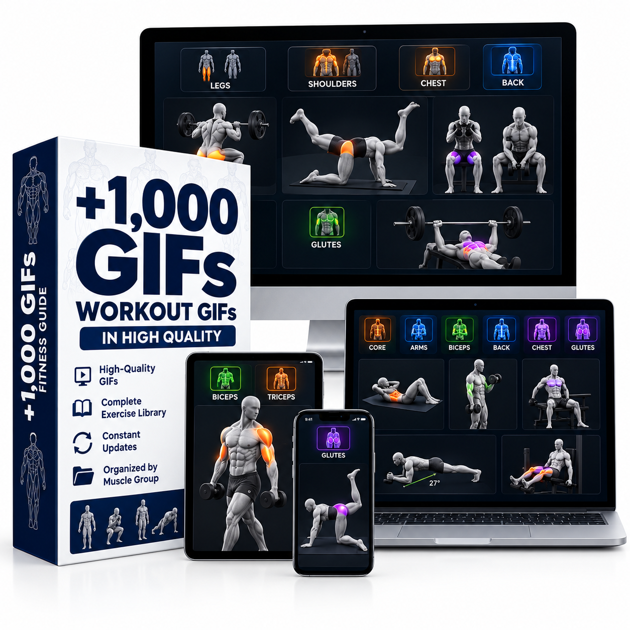 1,000+ Exercise GIFs